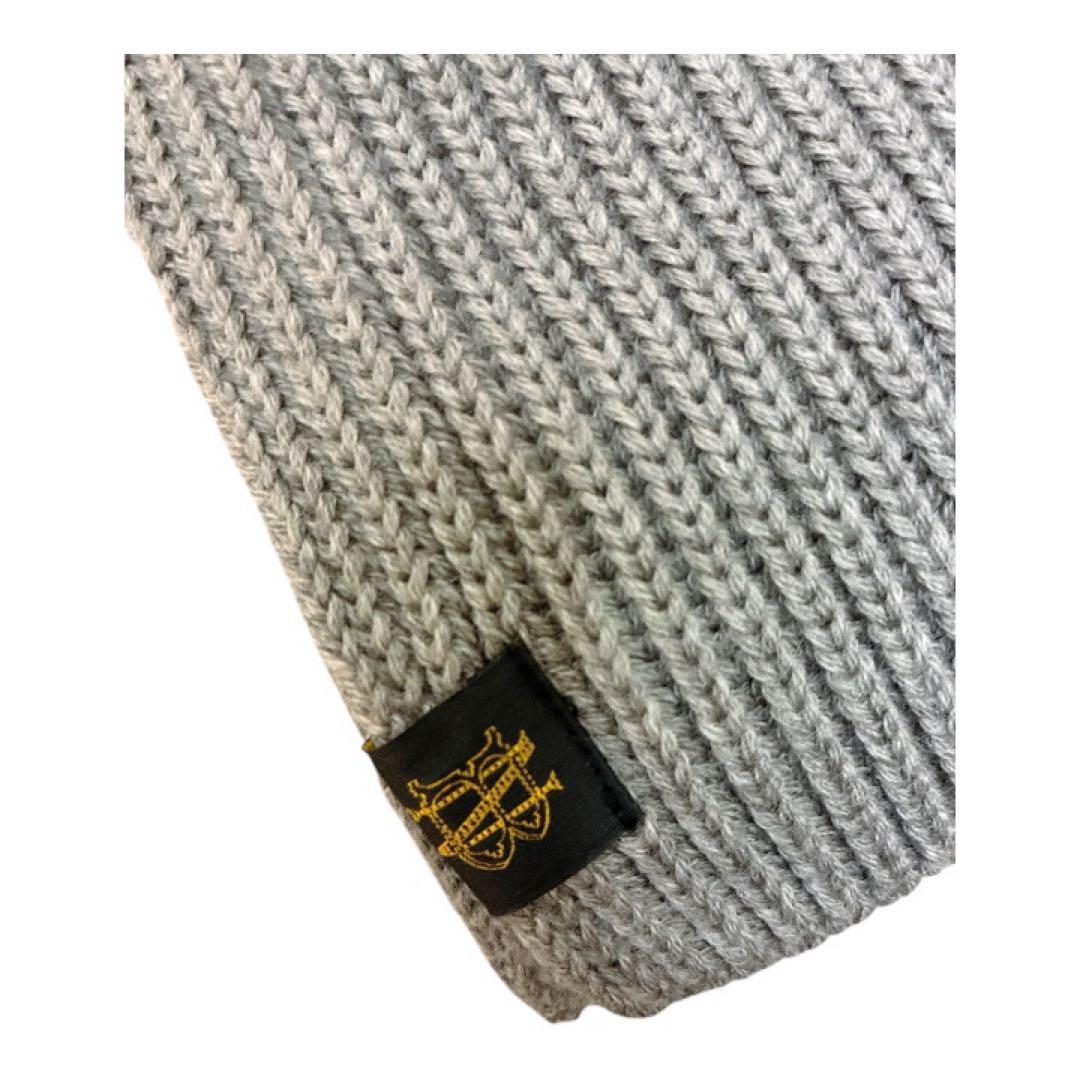 【美品】人気定番デザイン　BATONER マフラー　グレー