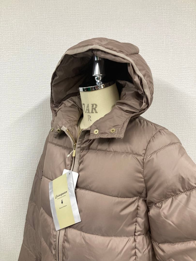 新品　希少品　ナンガ　NANGA ロングダウンジャケット　ベージュ