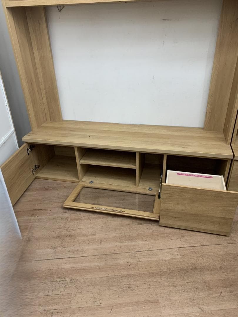 【福岡市限定】壁面テレビ台 NA・140AVハイボード 160×45×71cm