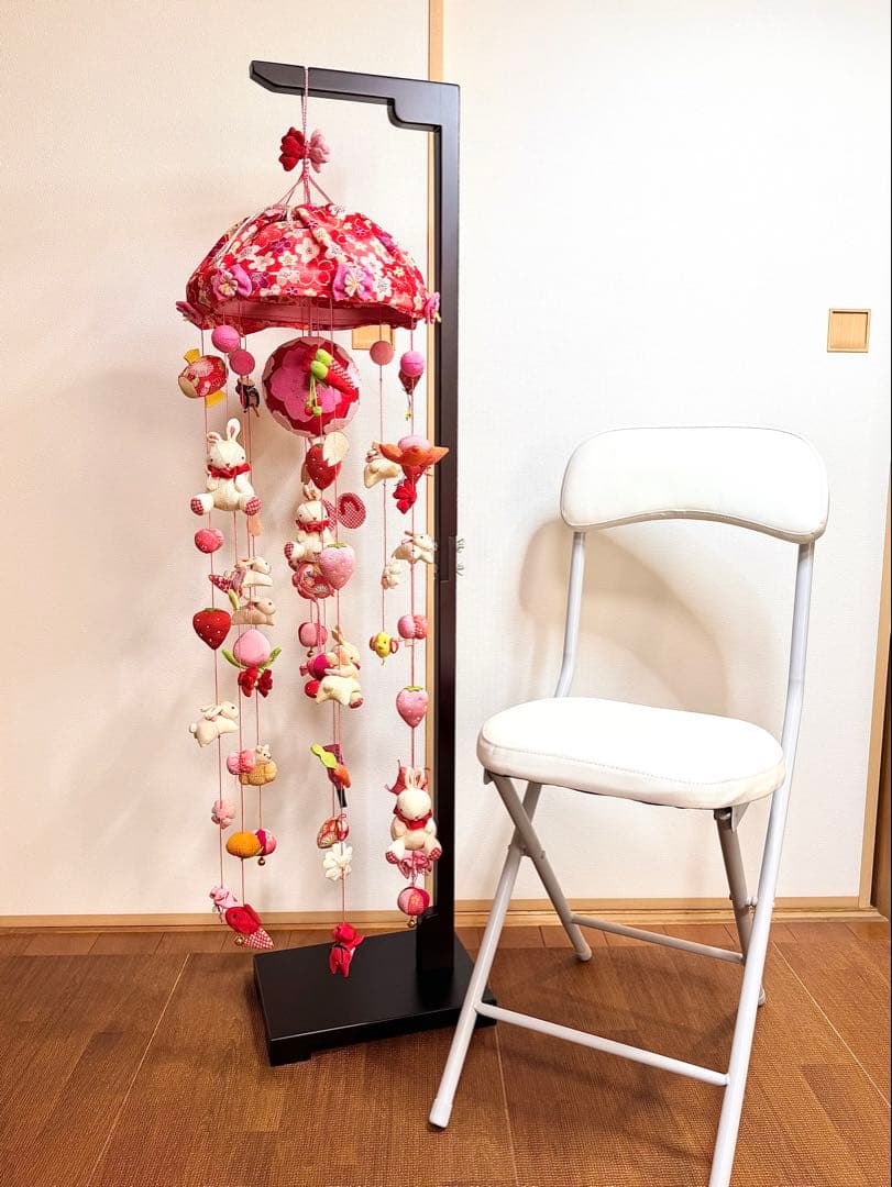 吊るし雛 120㎝ 雛飾り うさぎ つまみ細工 つるし雛