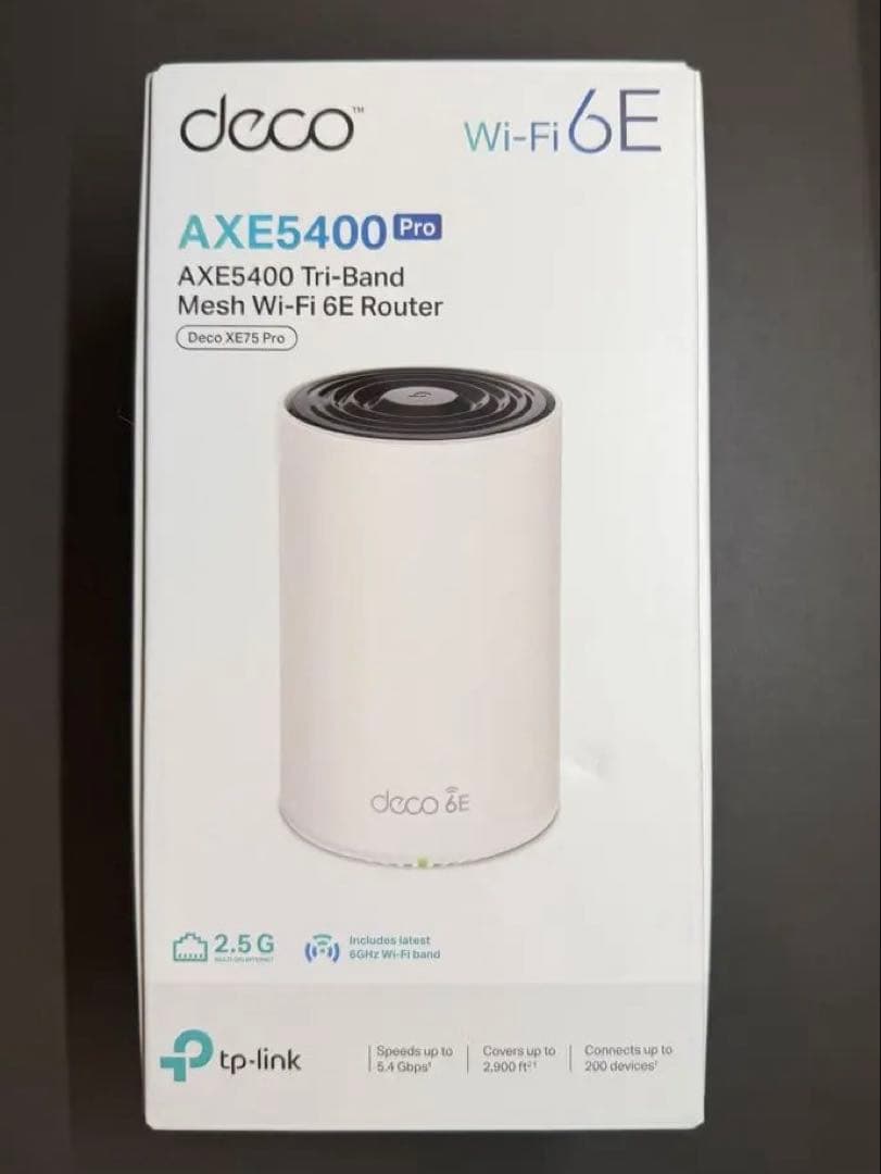TP-Link Deco XE75A Pro 無線LANルーター 1台