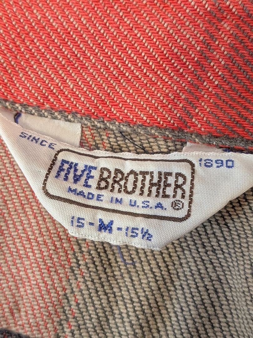 稀少色 ピンクグレー 70s FIVEBROTHER ファイブブラザー