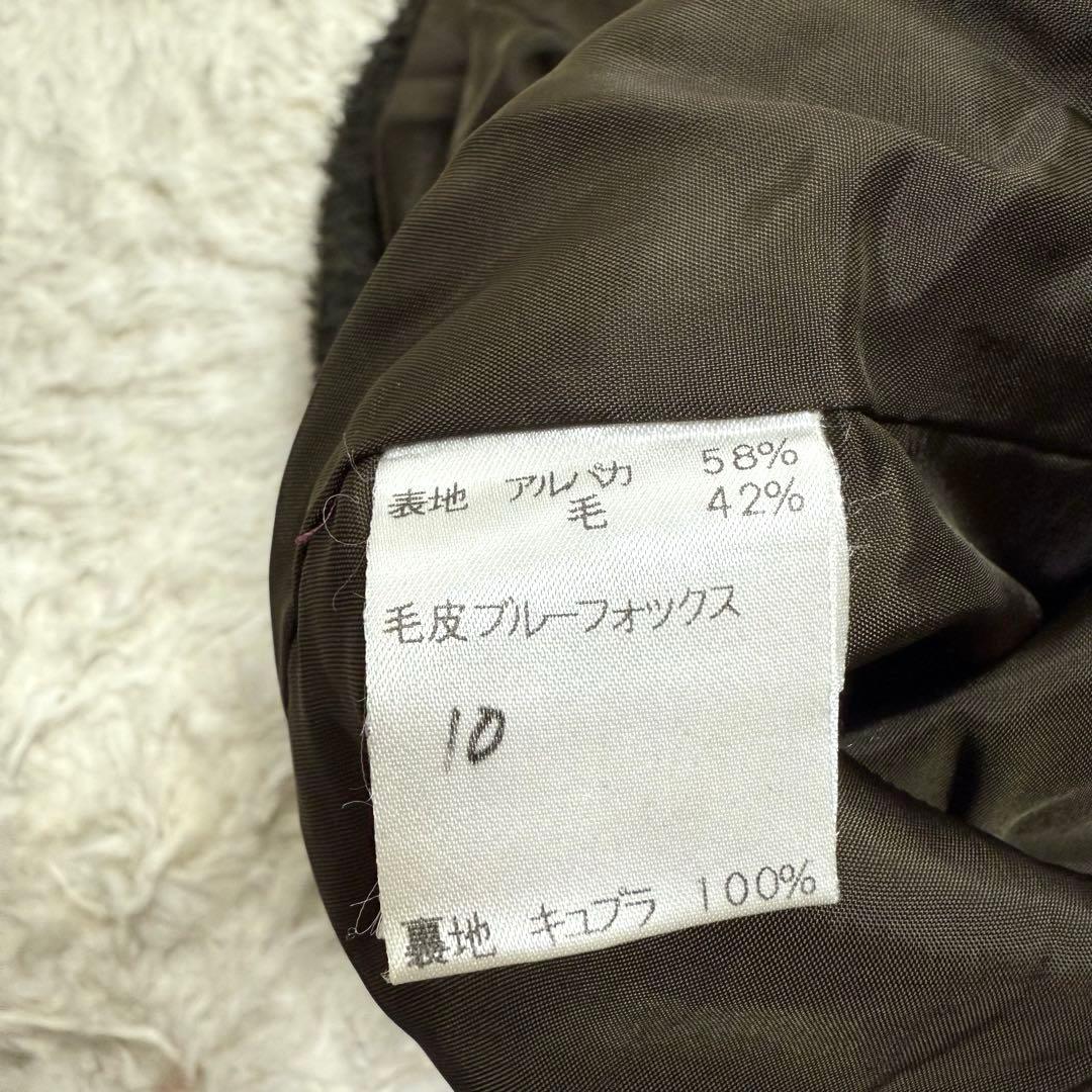 良質 leilian レリアン コート フード付き 大きいサイズ 13+