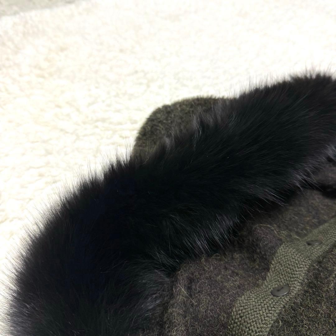 良質 leilian レリアン コート フード付き 大きいサイズ 13+