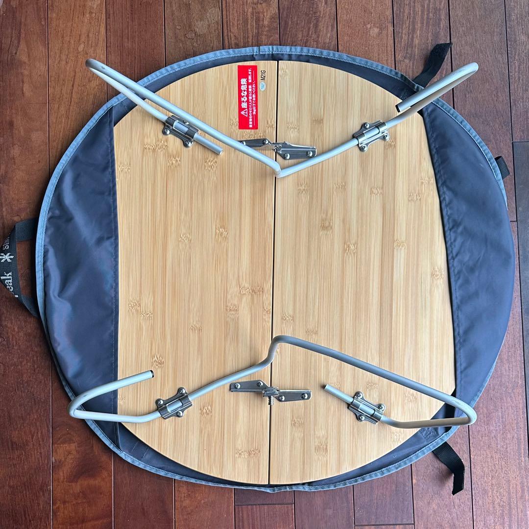 スノーピーク　ワンアクションちゃぶ台竹 M 箱付き