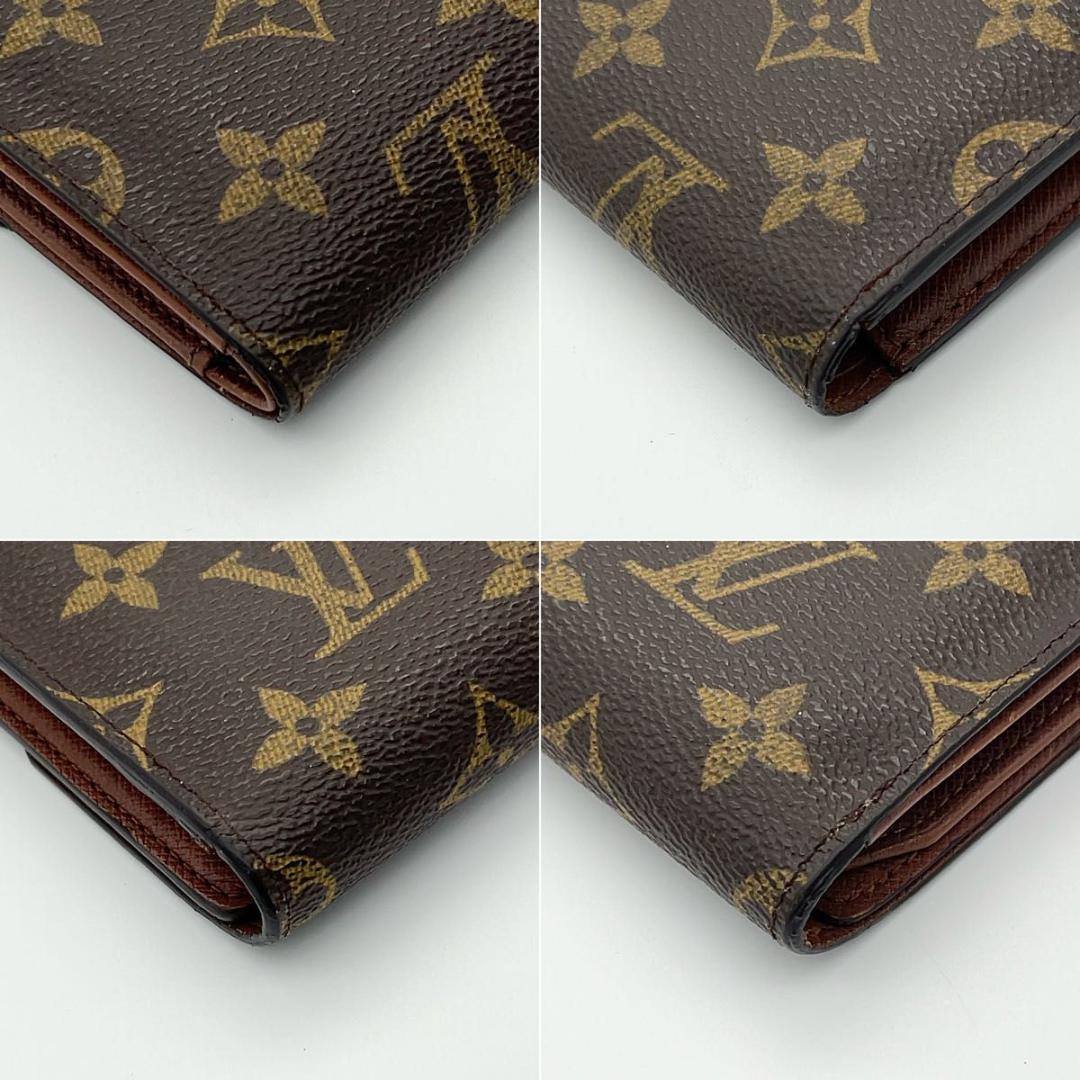 ルイヴィトン モノグラム 三つ折り財布 エテュイパピエ 男女兼用 パスケース付