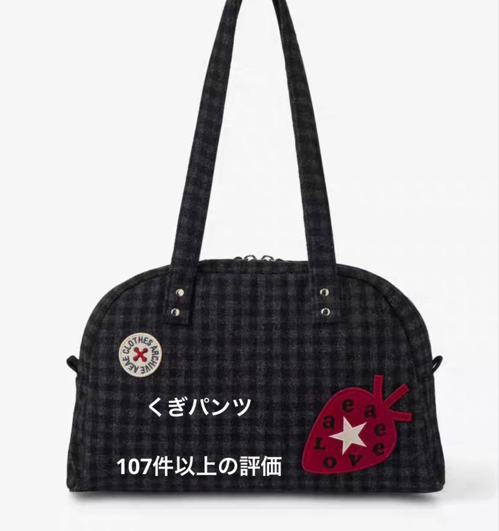 aeae EMBROIDERY TOTE BAG トートバッグ ブラック