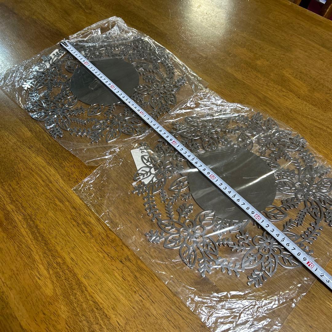 ＊デュ　クリエイティブ　デザイン＊アンダープレート（花）２枚セット