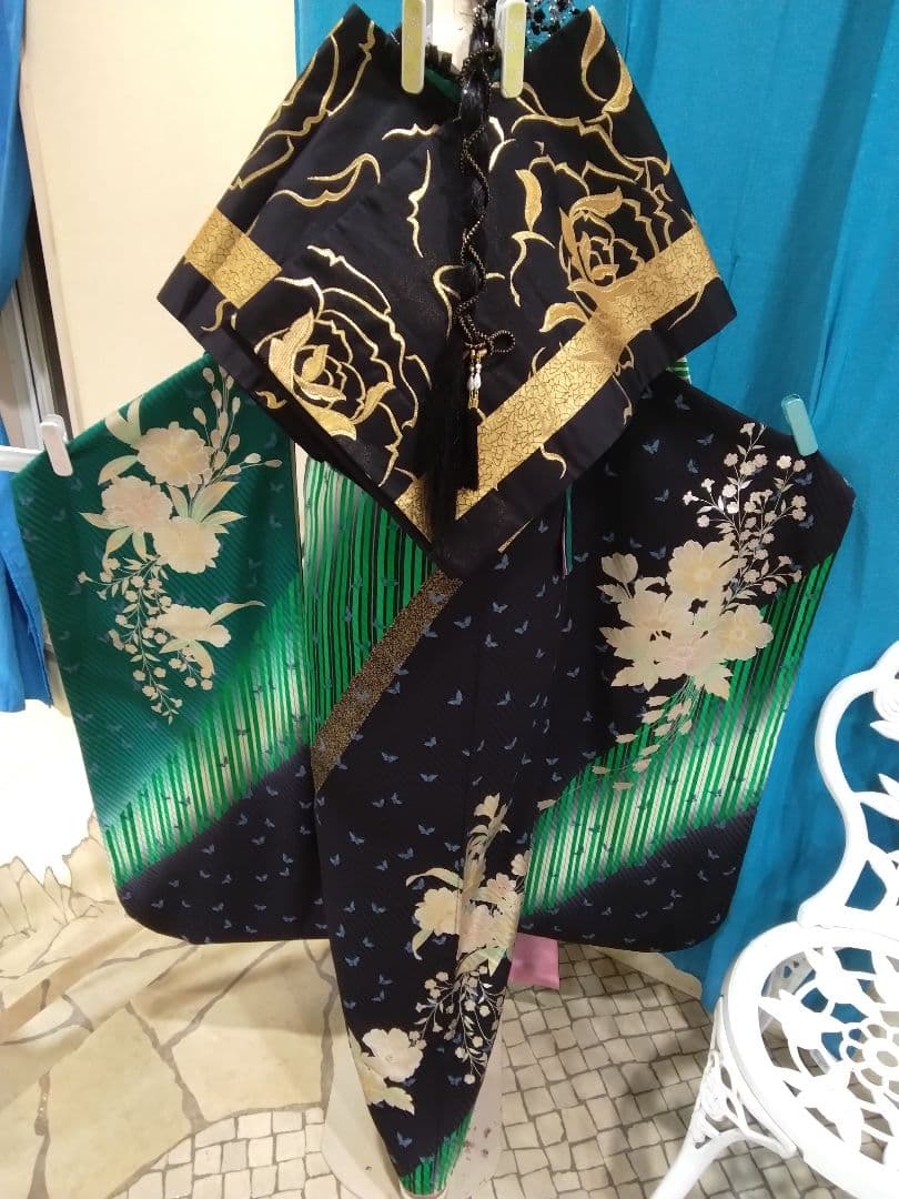 振袖フルセット、正絹振袖成人式、重ね衿、帯揚げ帯締め、西陣袋帯、長襦袢