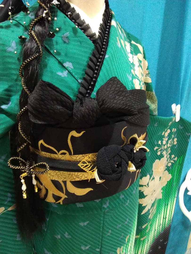 振袖フルセット、正絹振袖成人式、重ね衿、帯揚げ帯締め、西陣袋帯、長襦袢