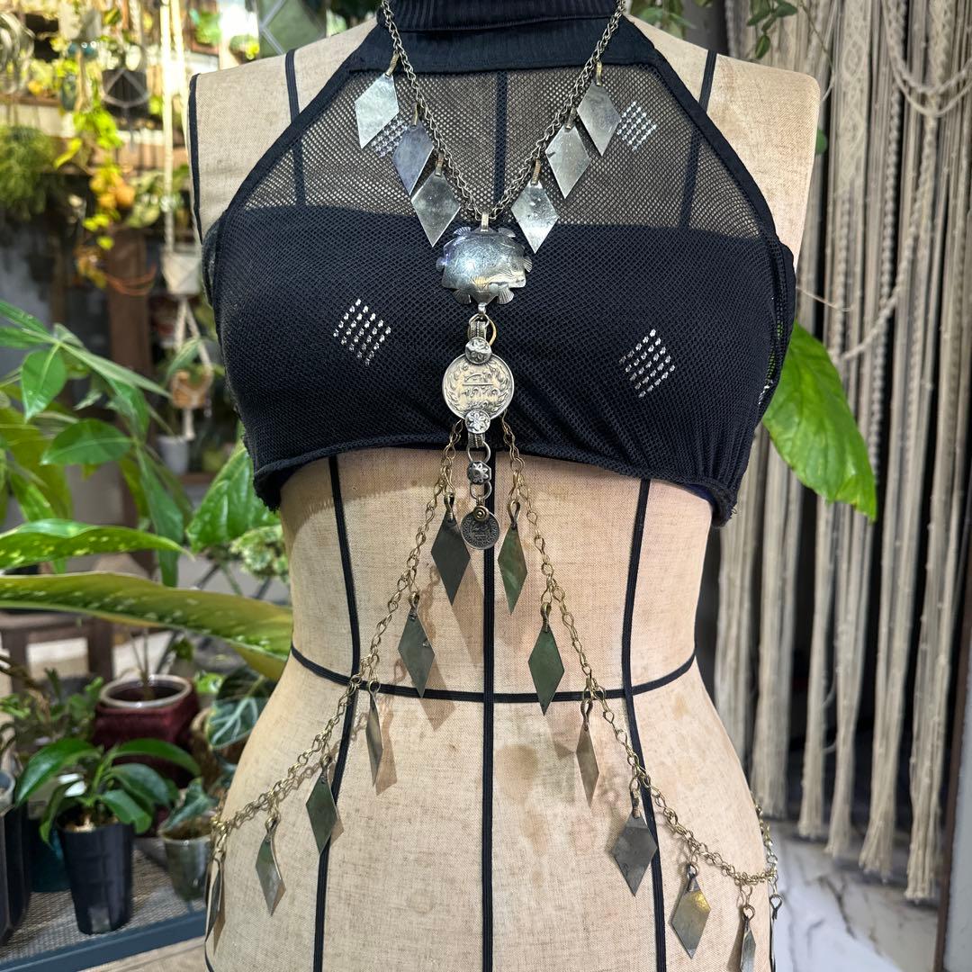 ベリーダンス　トライバル　アフガニスタン　kuchiチェーン　ボディチェーン