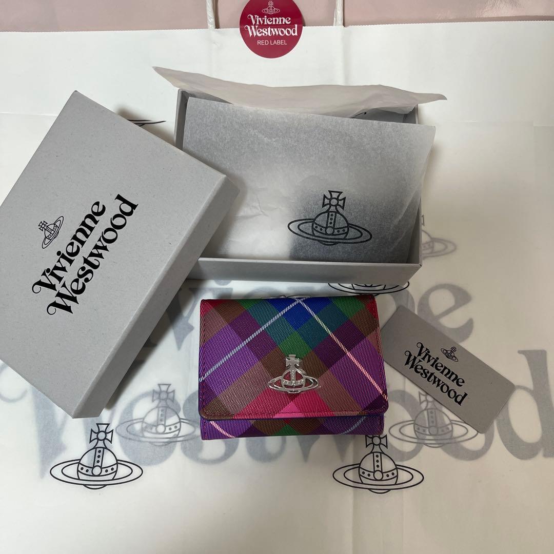 た*こ様 Vivienne Westwood 三つ折り財布 マルチカラー