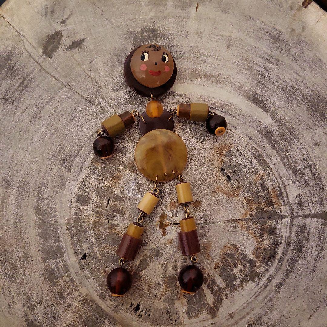 cityshop 人形型ブローチ　未使用