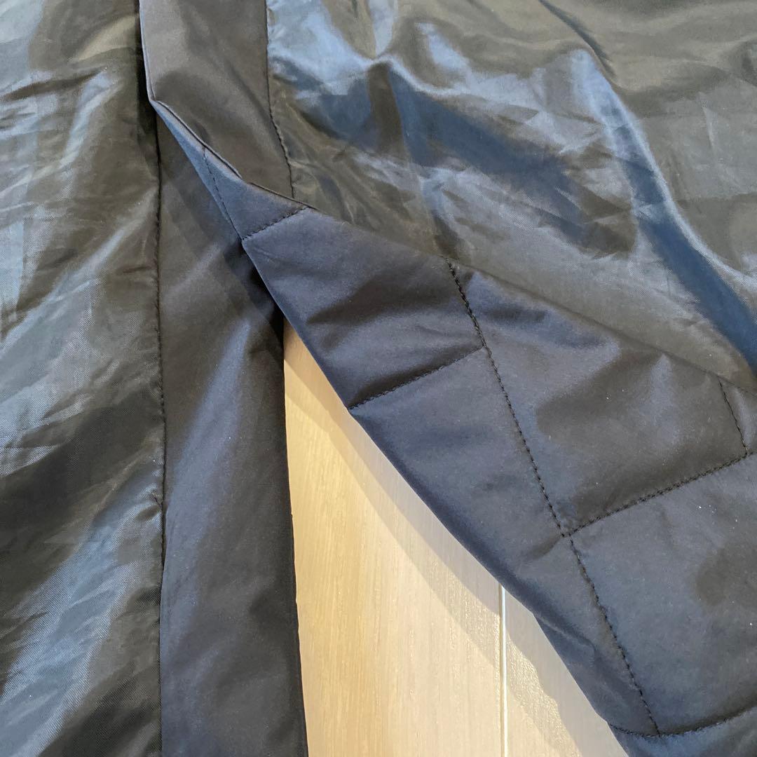 ブラック キルティング薄めダウンロングベスト 38 ほぼ未使用