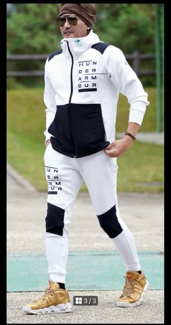 アンダーアーマー　新庄監督着用　上下セットアップ　スウェット