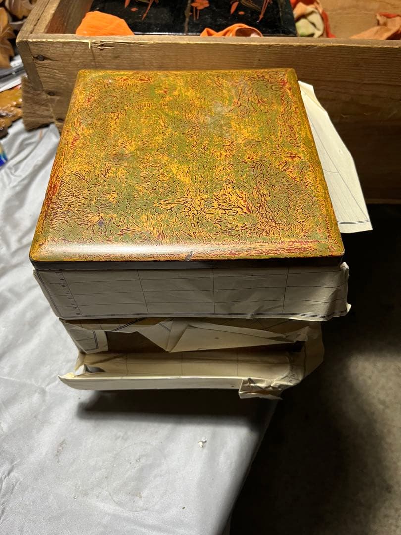 美術館級御重、御重、3段重、おせち料理、昭和18年頃の3段重ね重箱