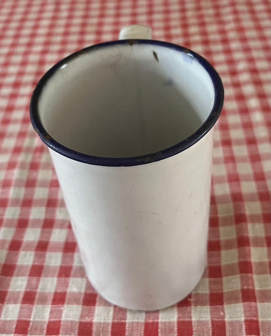 イギリスアンティーク ホーローメジャーカップ