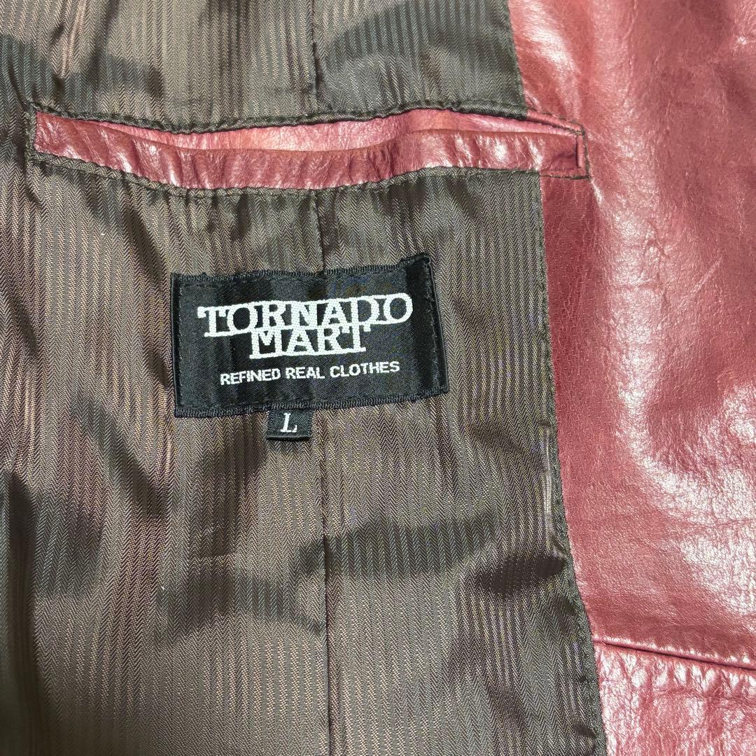 ✨希少色✨ トルネードマート コート レザー ロング ベルト L ファスナー