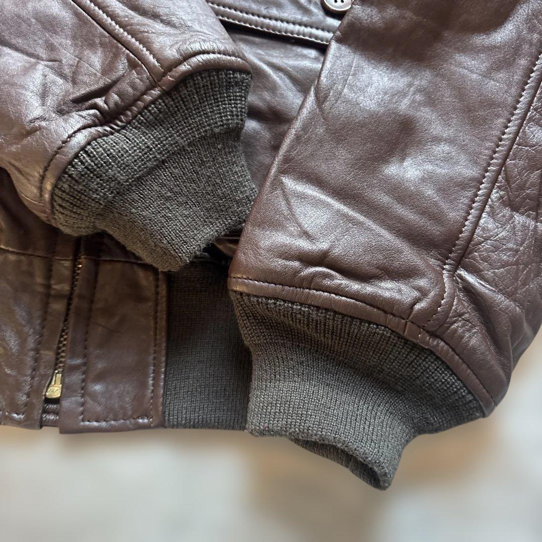 EDWIN G-1 カウレザー ボア フライトジャケット L