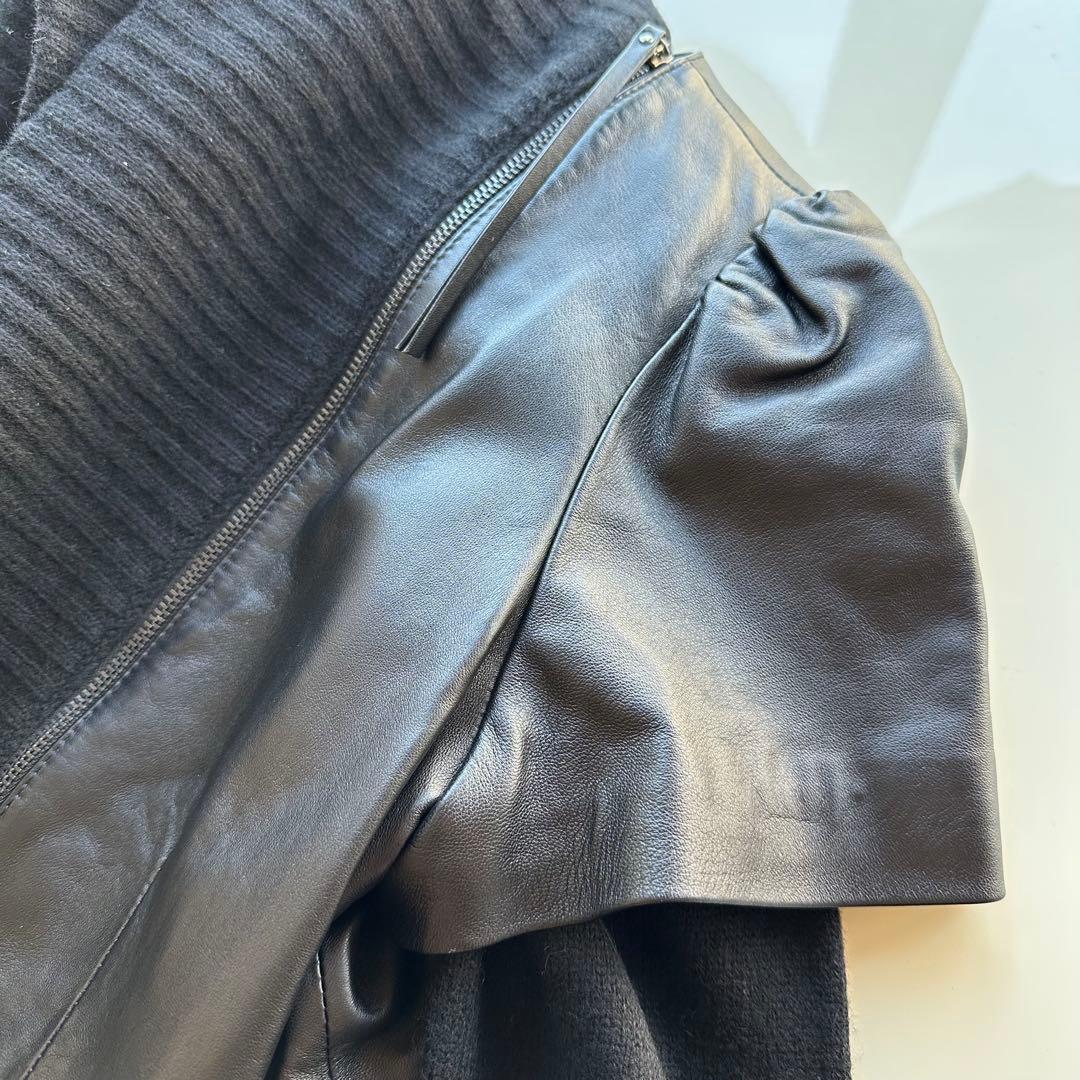 blugirl ブルーガール レザージャケット&カーディガン