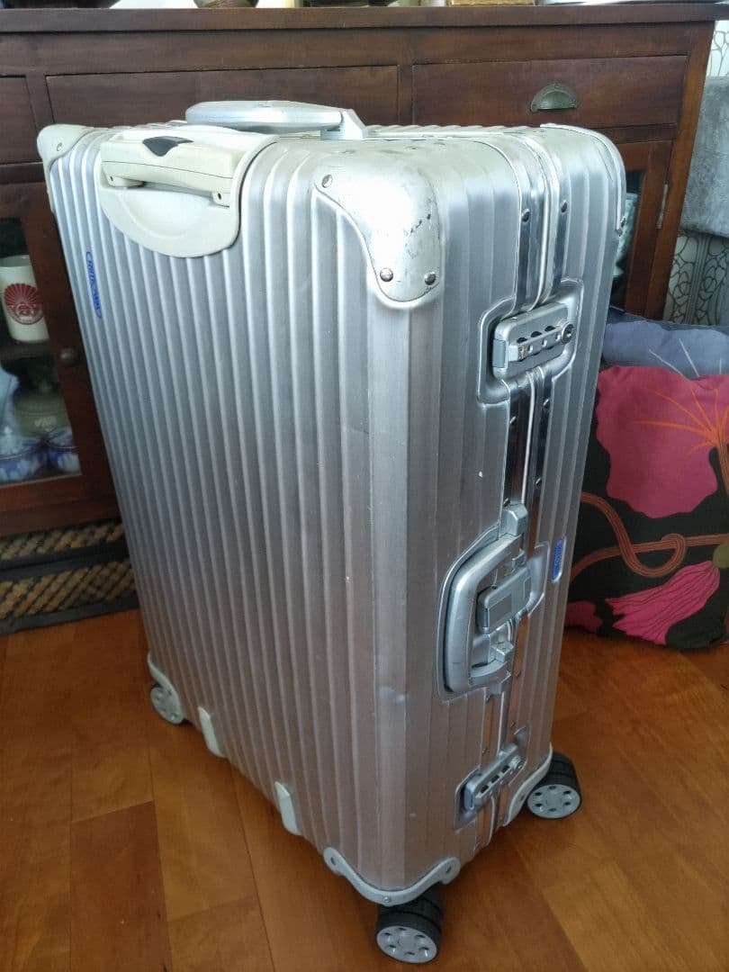 【現状渡し】●リモワ トパーズ82L ●RIMOWA TOPAS ●青ロゴ●