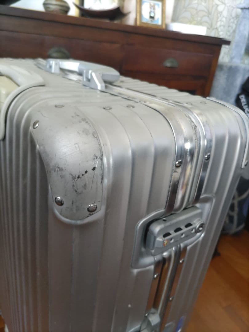 【現状渡し】●リモワ トパーズ82L ●RIMOWA TOPAS ●青ロゴ●