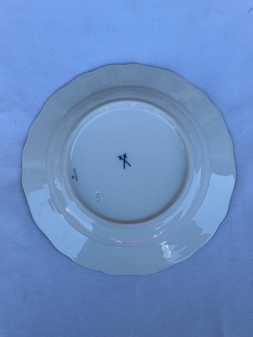 マイセン インドの華 リッチピンク プレート 20cm 1級品 金彩 5枚