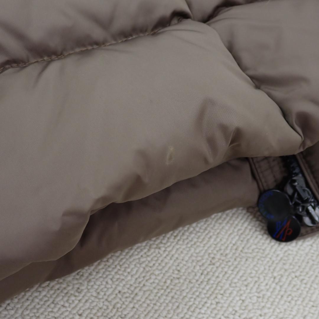 MONCLER モンクレール フード付き ブラウン ロングダウンジャケット