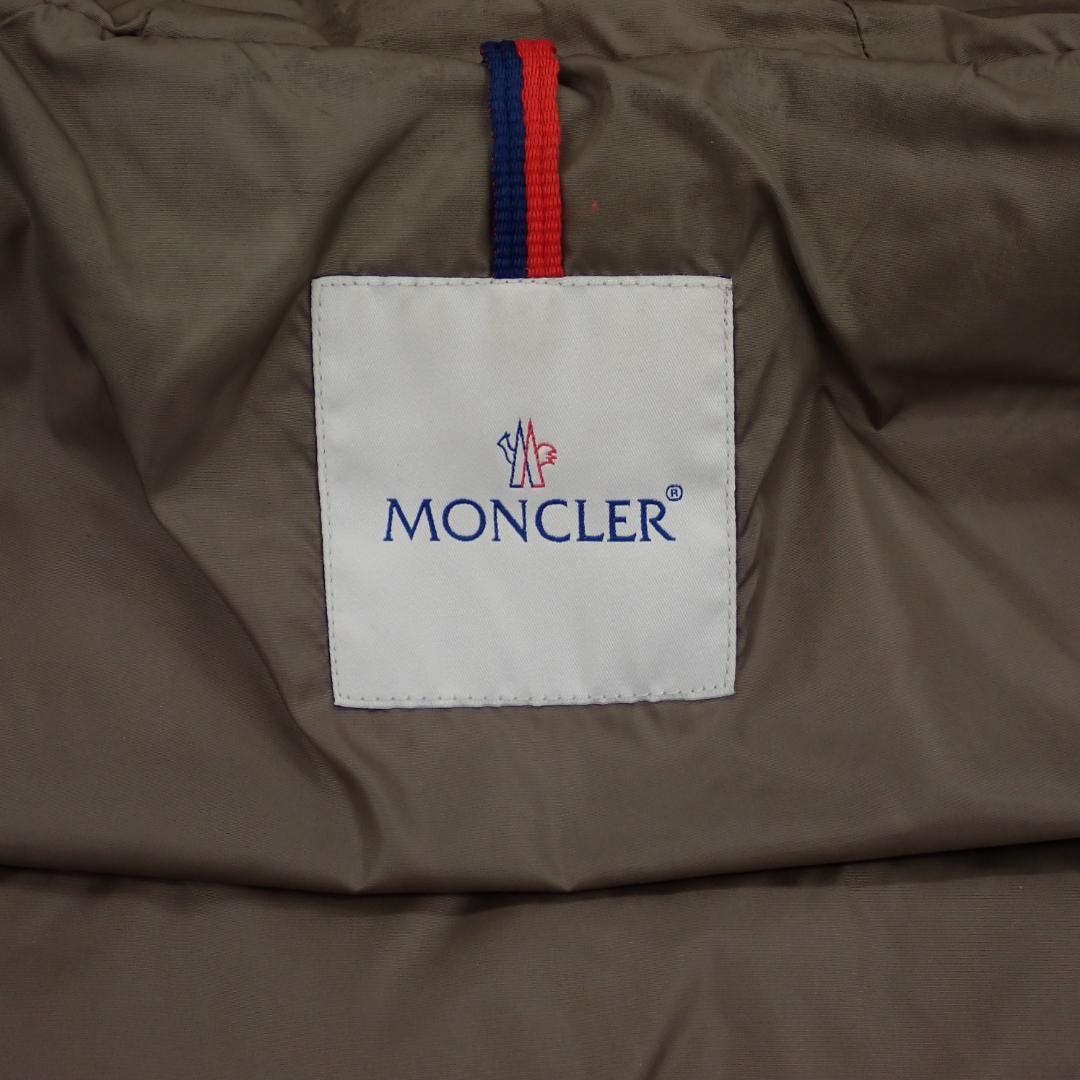 MONCLER モンクレール フード付き ブラウン ロングダウンジャケット