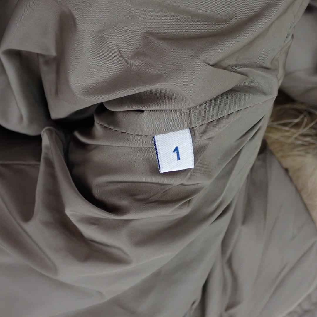 MONCLER モンクレール フード付き ブラウン ロングダウンジャケット