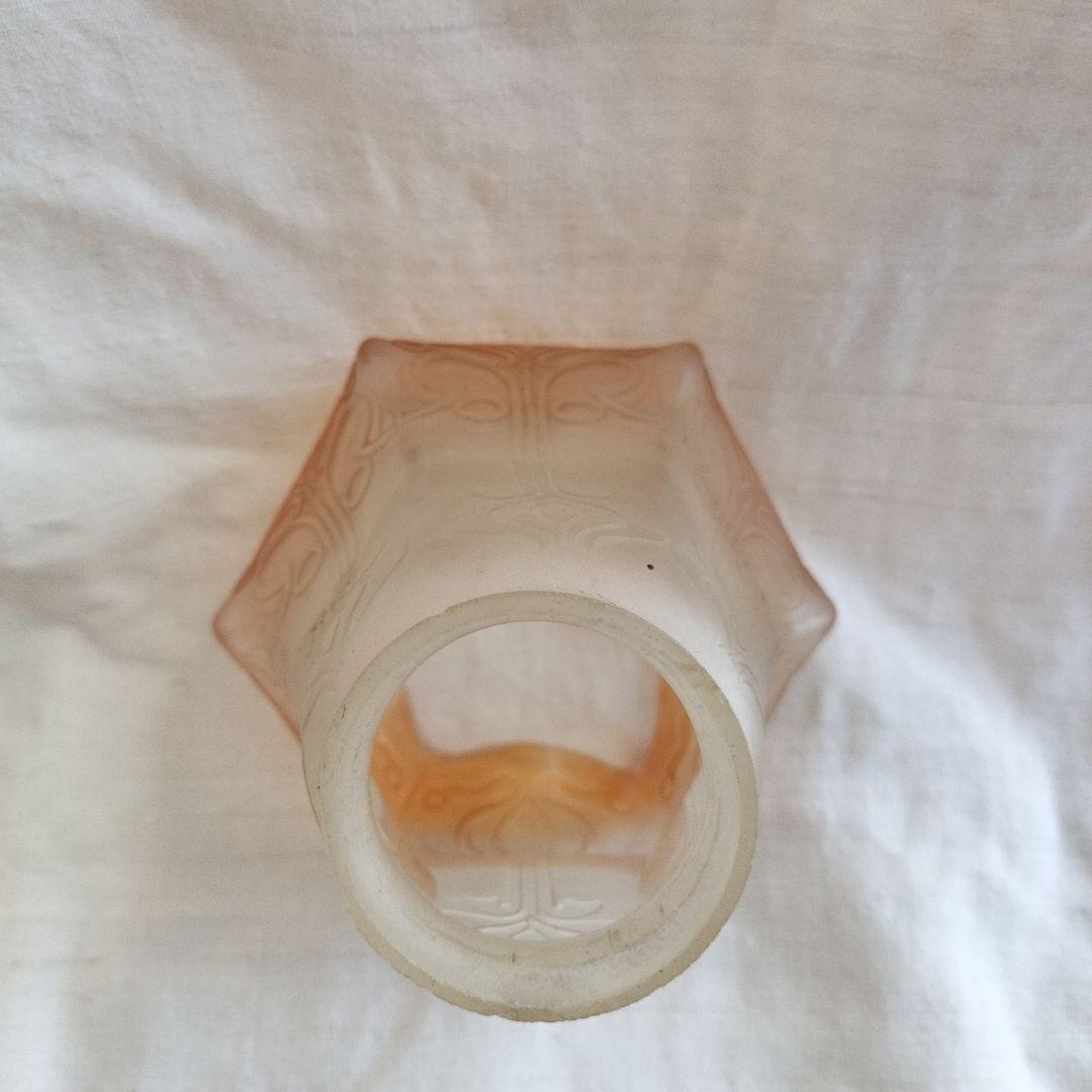 イギリス製　古いガラスランプシェード