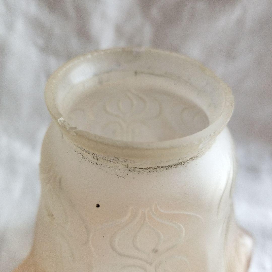 イギリス製　古いガラスランプシェード