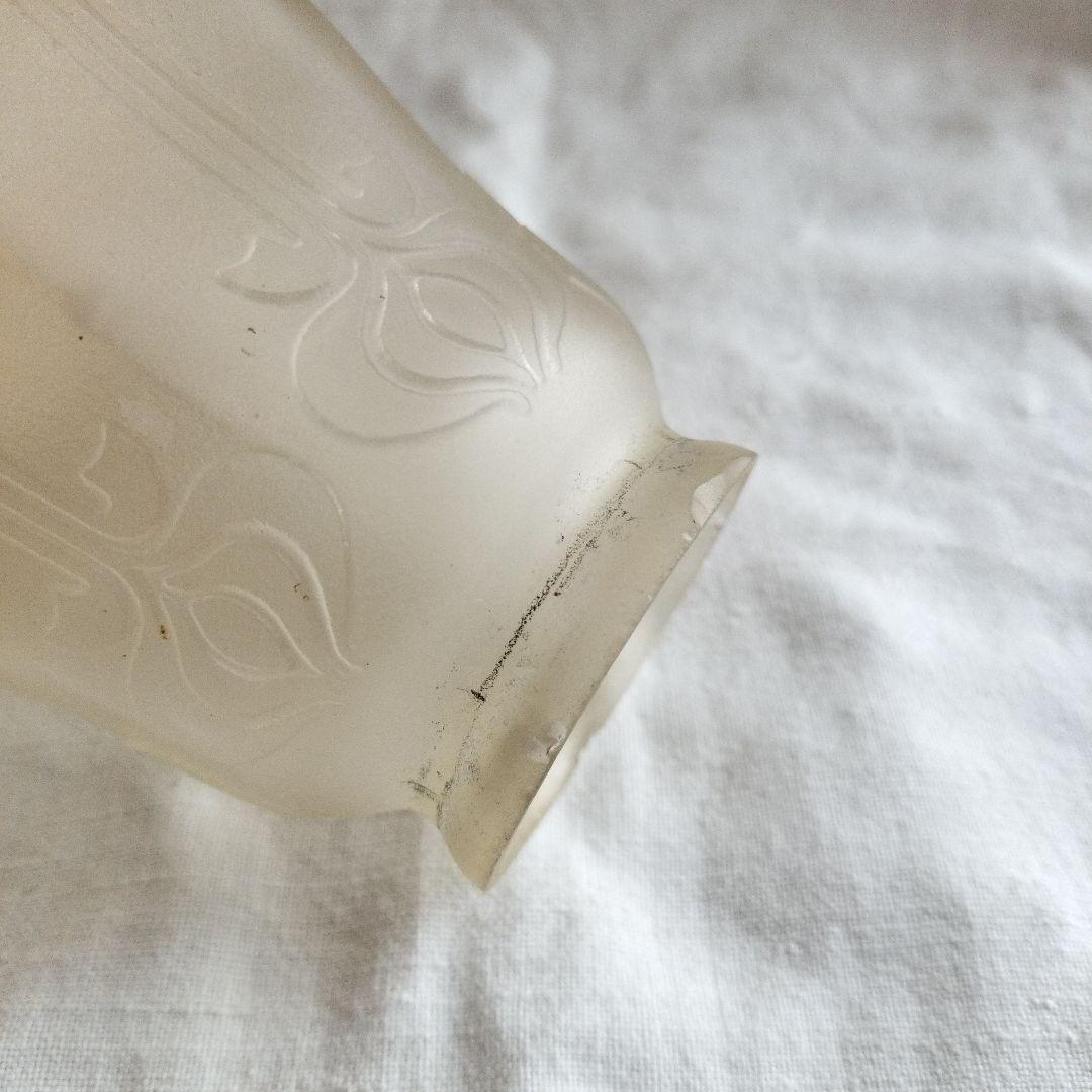 イギリス製　古いガラスランプシェード