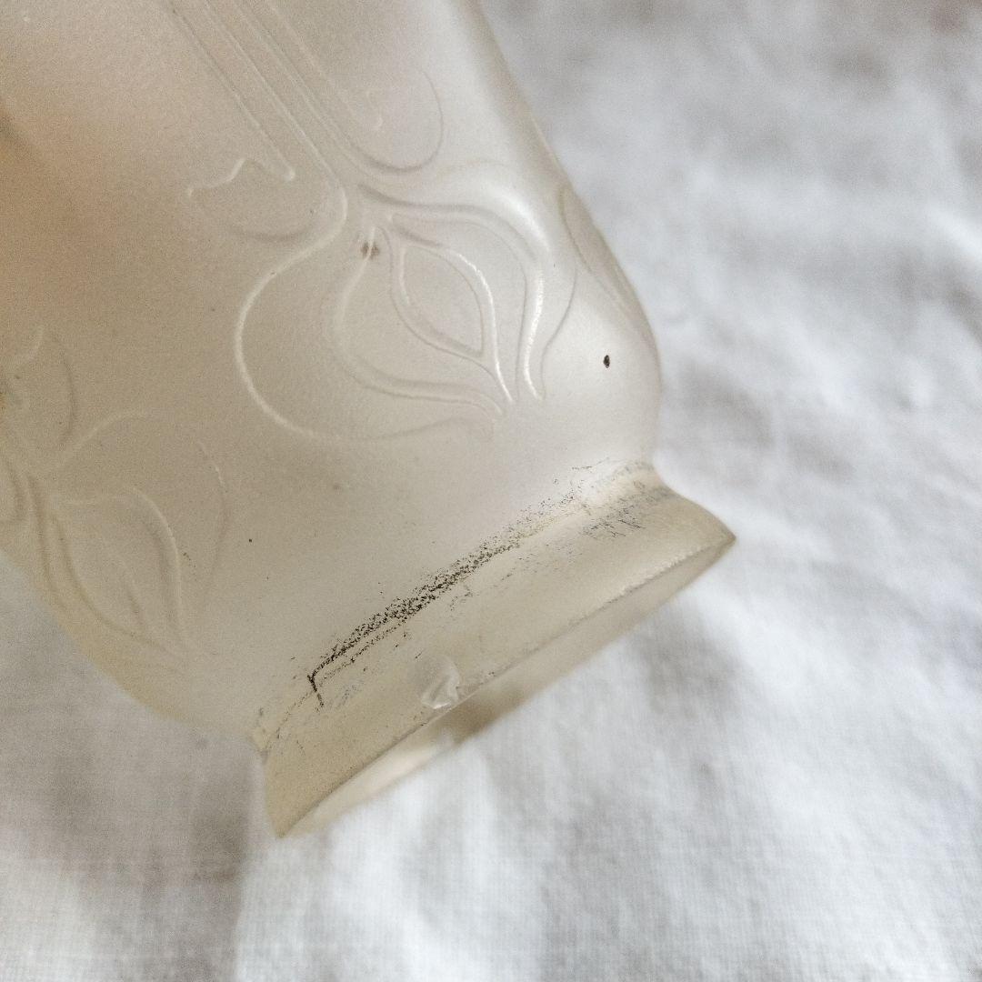 イギリス製　古いガラスランプシェード