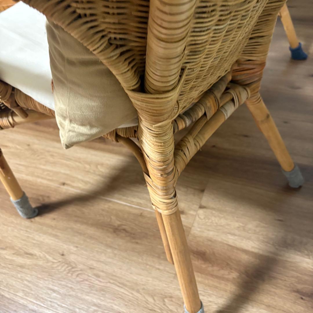 IKEA イケア ラタン製アームチェア 2脚 AGEN アーゲン