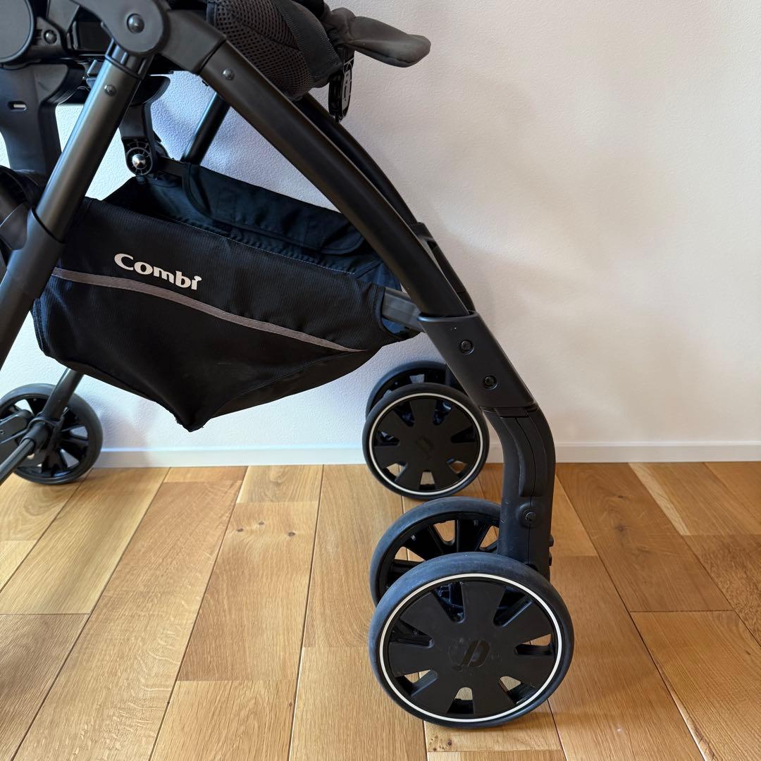 美品　Combi コンビ ベビーカー AttO（アット） type-S ネイビー