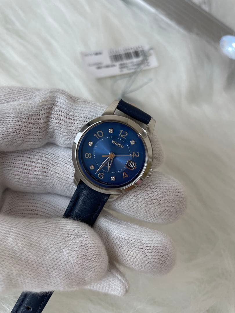 WIRED ソーラー 腕時計 ネイビー