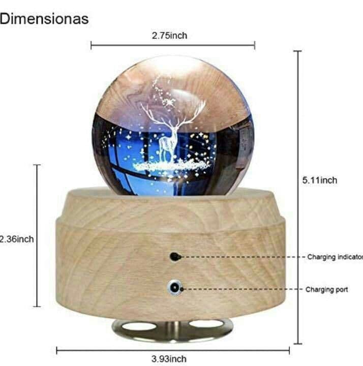 ·クリスタルボールオルゴール変わらぬ音とメロディーに癒されます