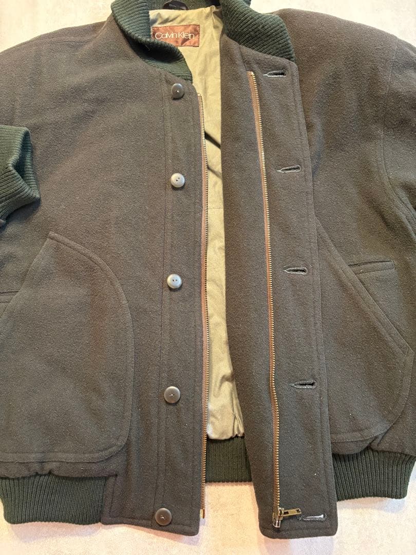 カルバンクライン  ウール　ダービージャケット　短丈
