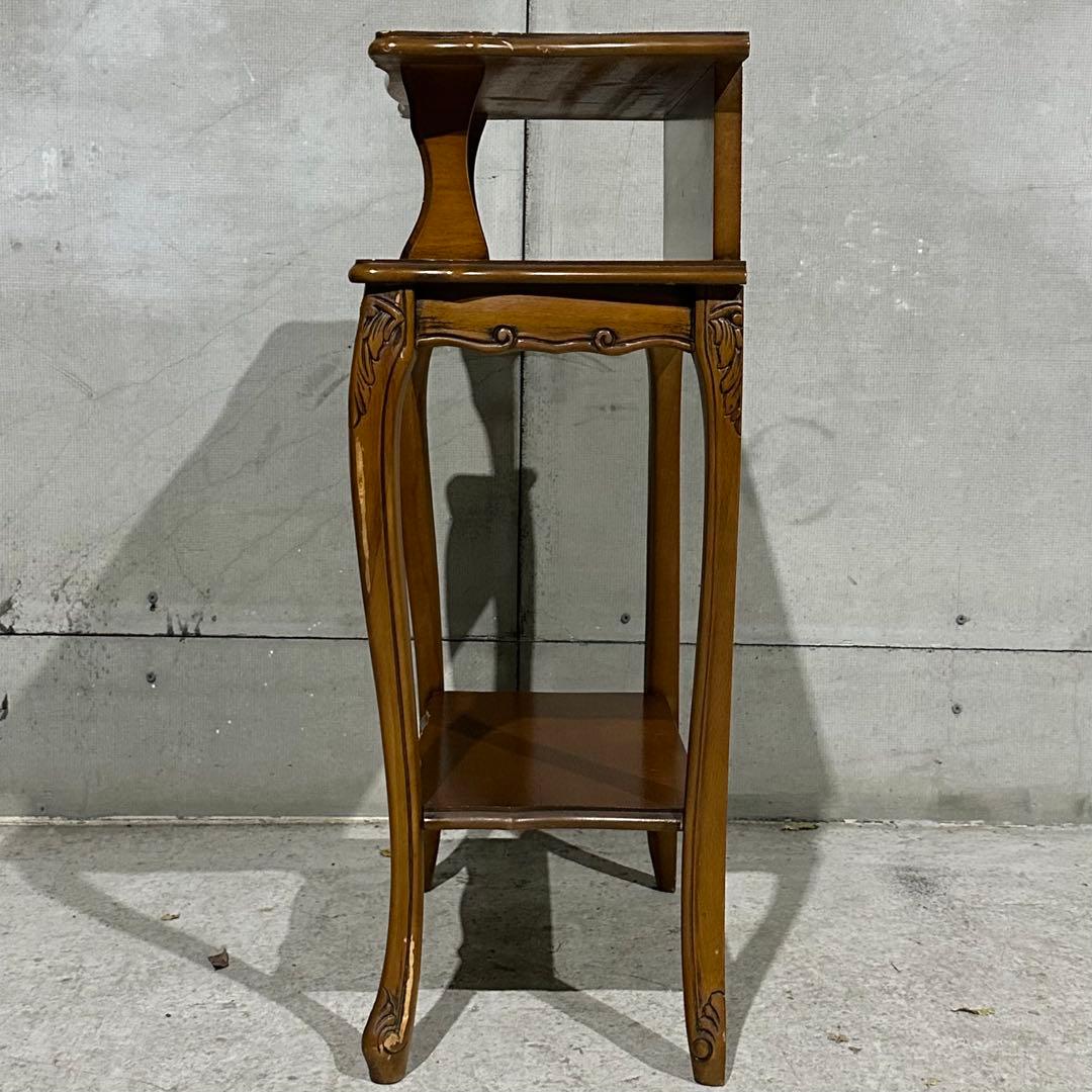 ✦80s✦ロココ調 アンティーク コンソールテーブル サイドテーブル 電話台