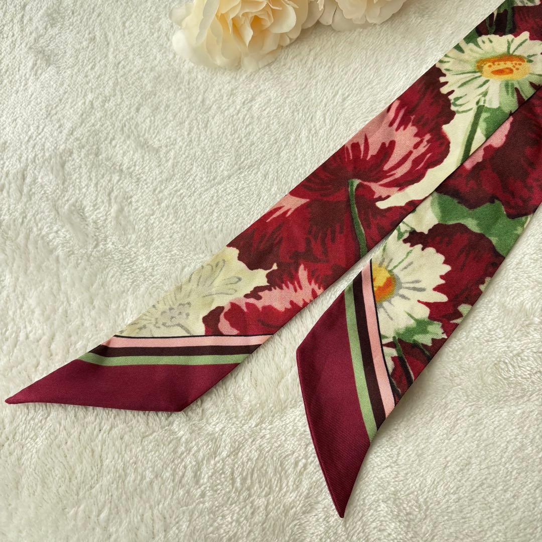 【極希少✨】GUCCIスカーフ BTS テテ着用 花柄　ネックボウ