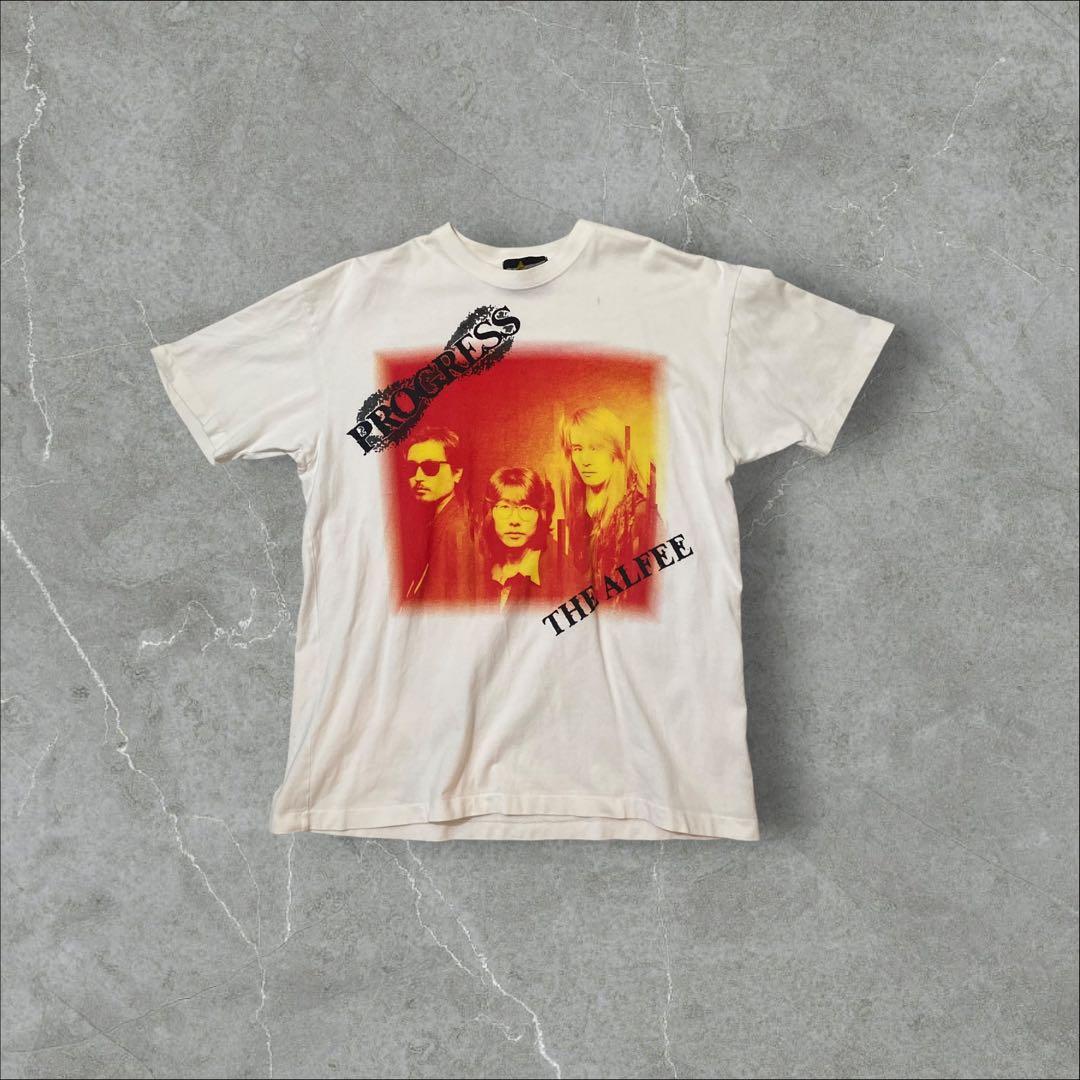 90sTHE ALFEE tourTシャツシングルステッチJ-popアルフィー
