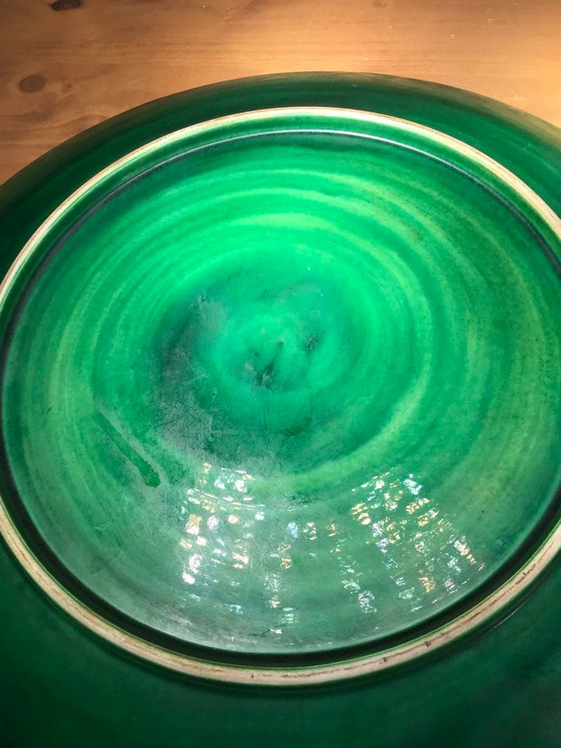 値下！【現状品】琥山窯　小野達郎　大皿　40cm