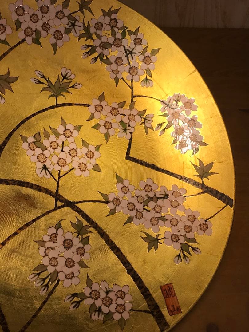 値下！【現状品】琥山窯　小野達郎　大皿　40cm