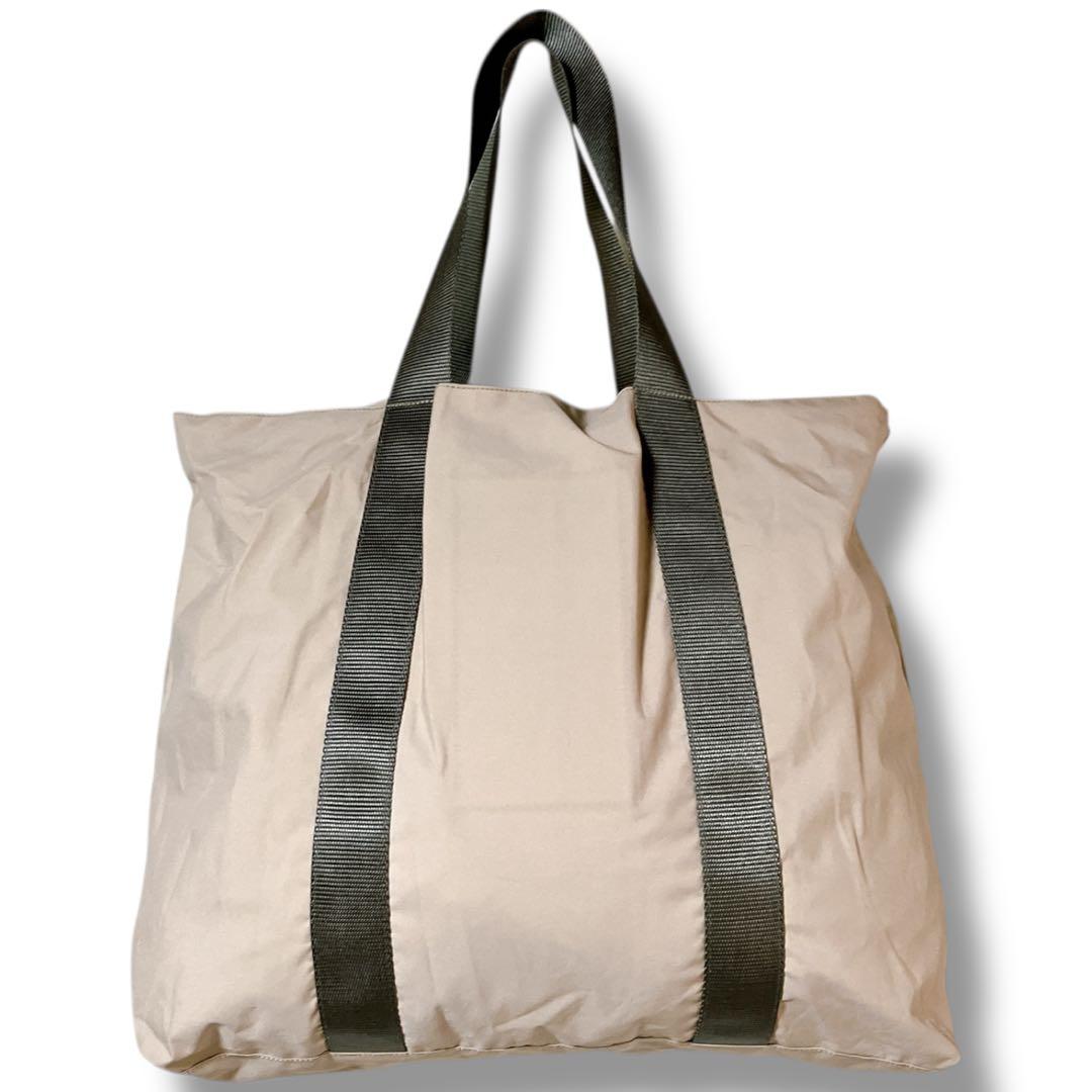 プラダ スポーツ 洗える A4収納可 肩掛け可 トートバッグ ベージュ 軽量