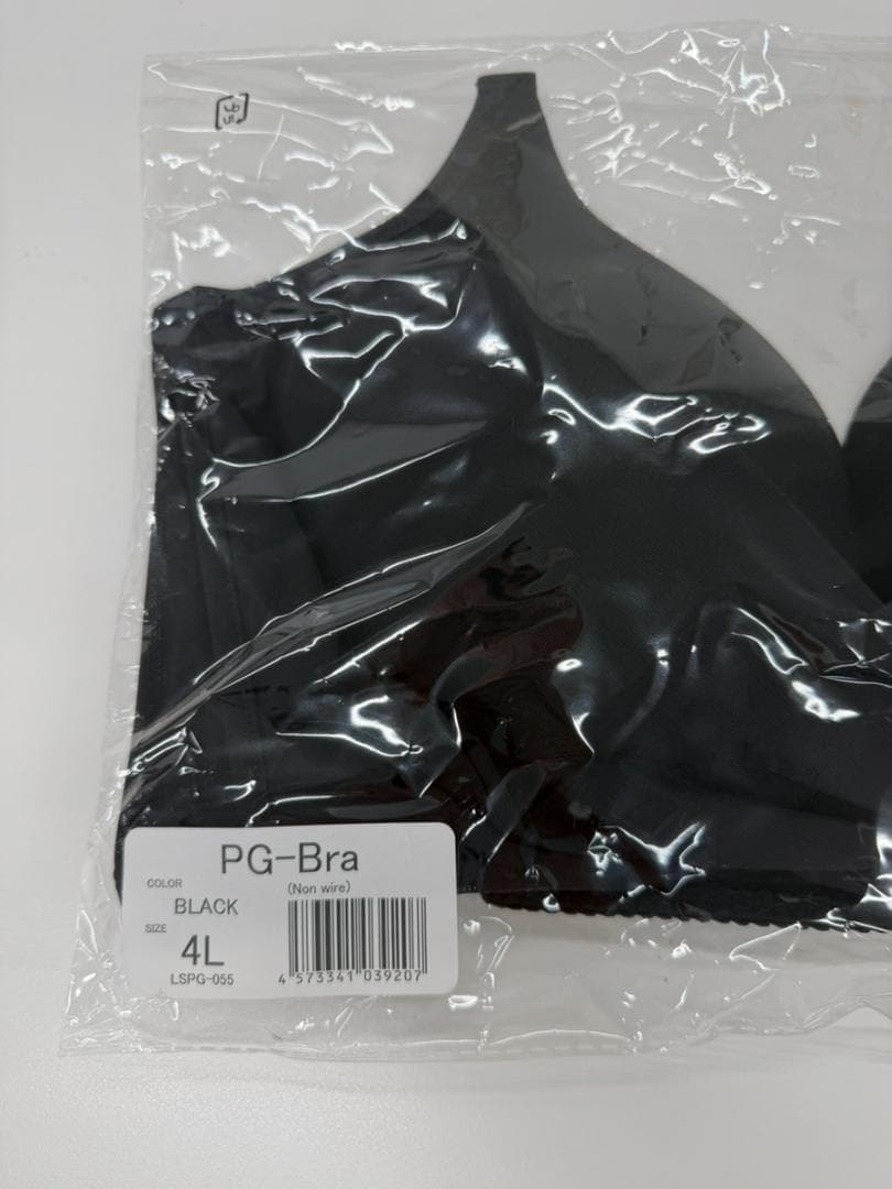 なつき【PGブラ】ブラック　ピンク　ノンワイヤー　4L　2枚セット