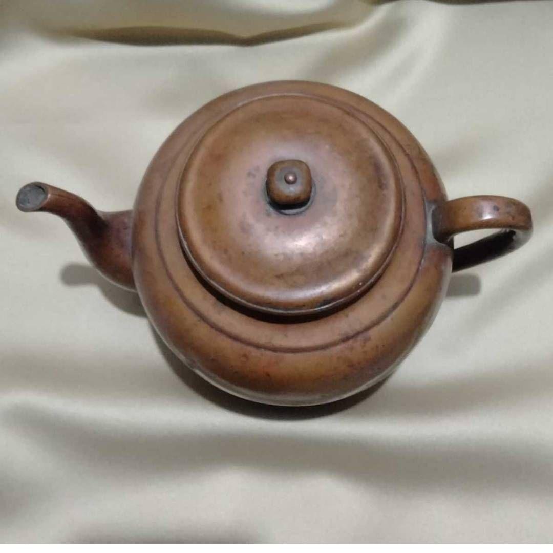 103 無形文化財玉川堂製 鎚起銅器 銅やかん 壺