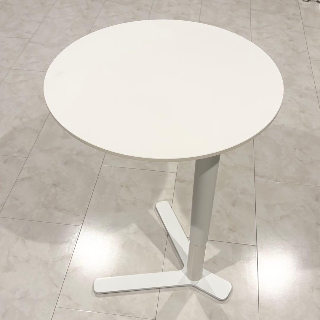 高さ調整可能 サイドテーブル 丸