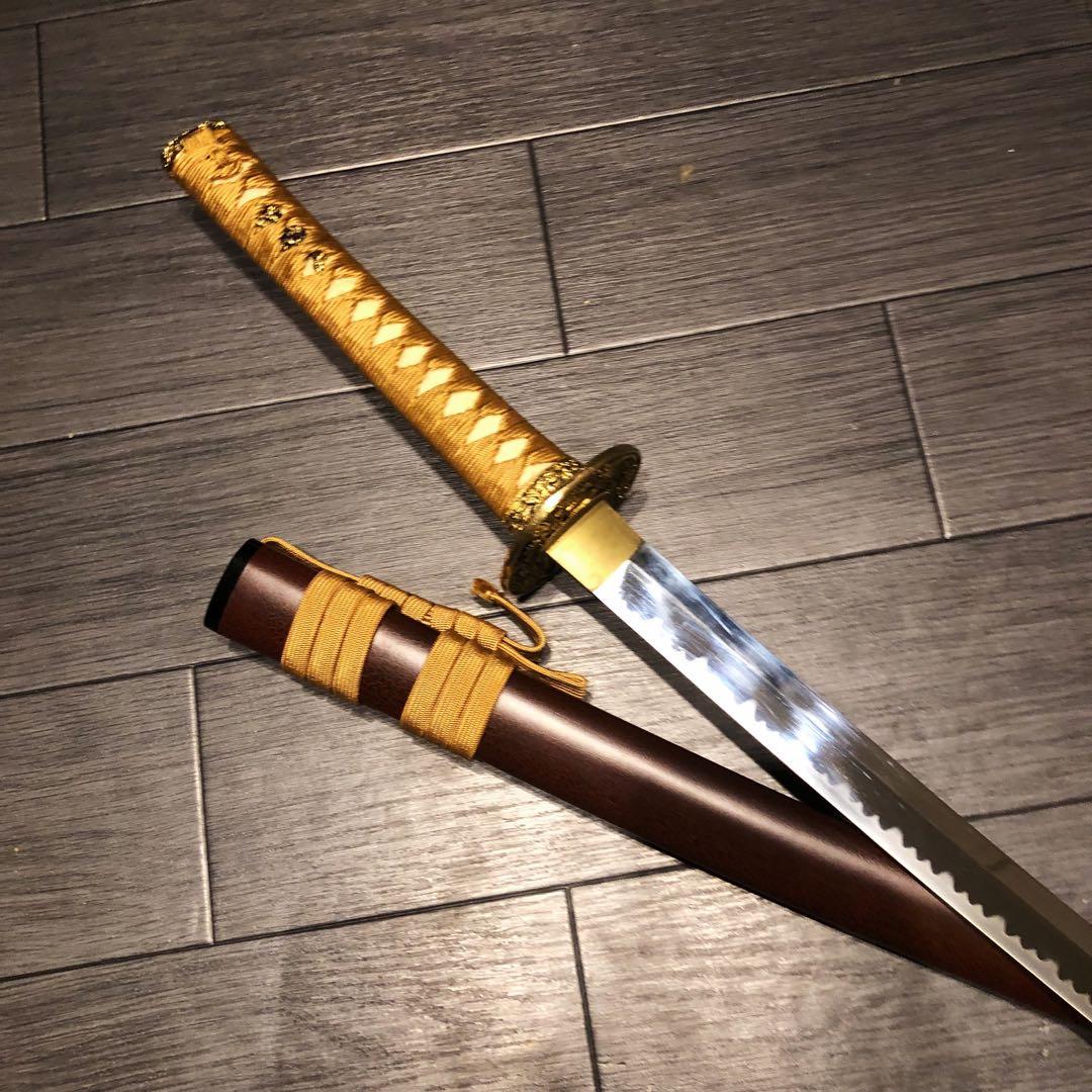 高級模造刀　居合刀　優波紋　茶拵え