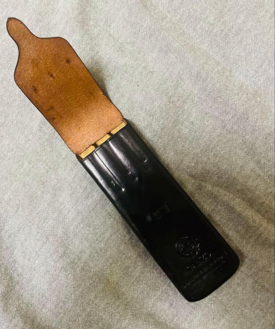 ガンゾGANZO レザー ペンケース ブラック